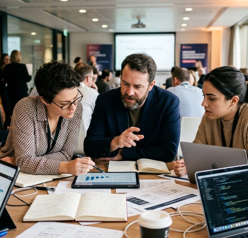 eignen sich Räume Konzept Illustration