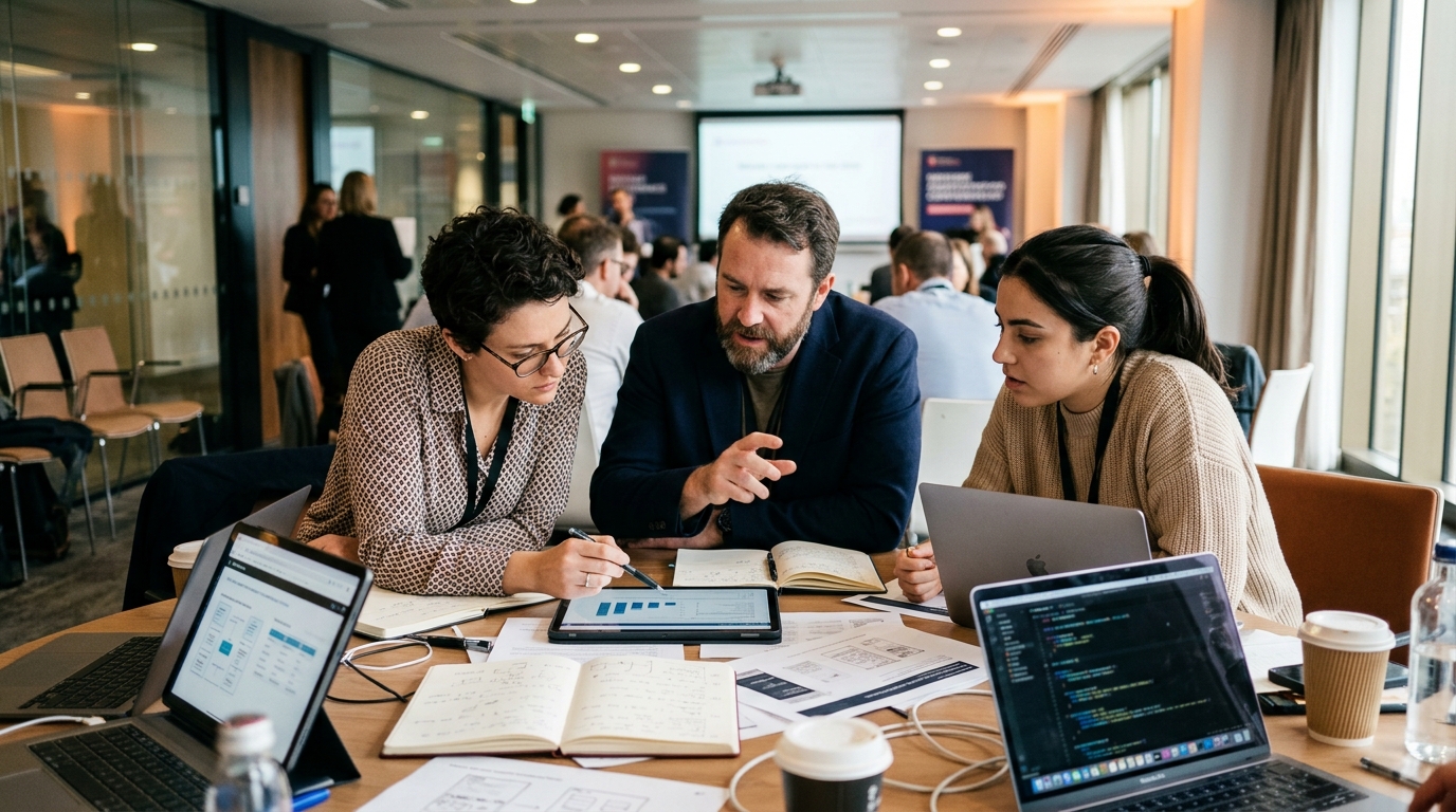 eignen sich Räume Konzept Illustration