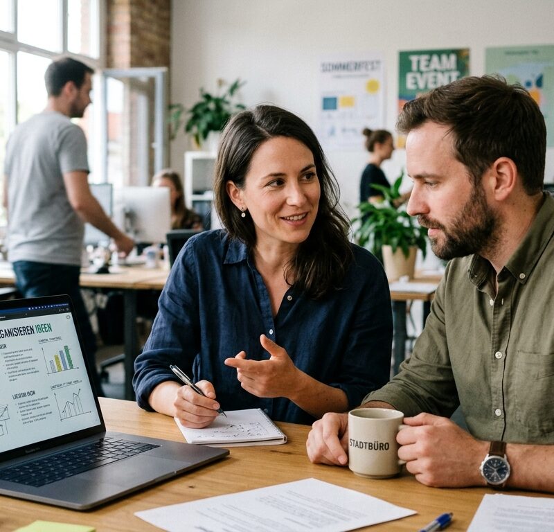 Sommerfest Firma organisieren Grafische Darstellung