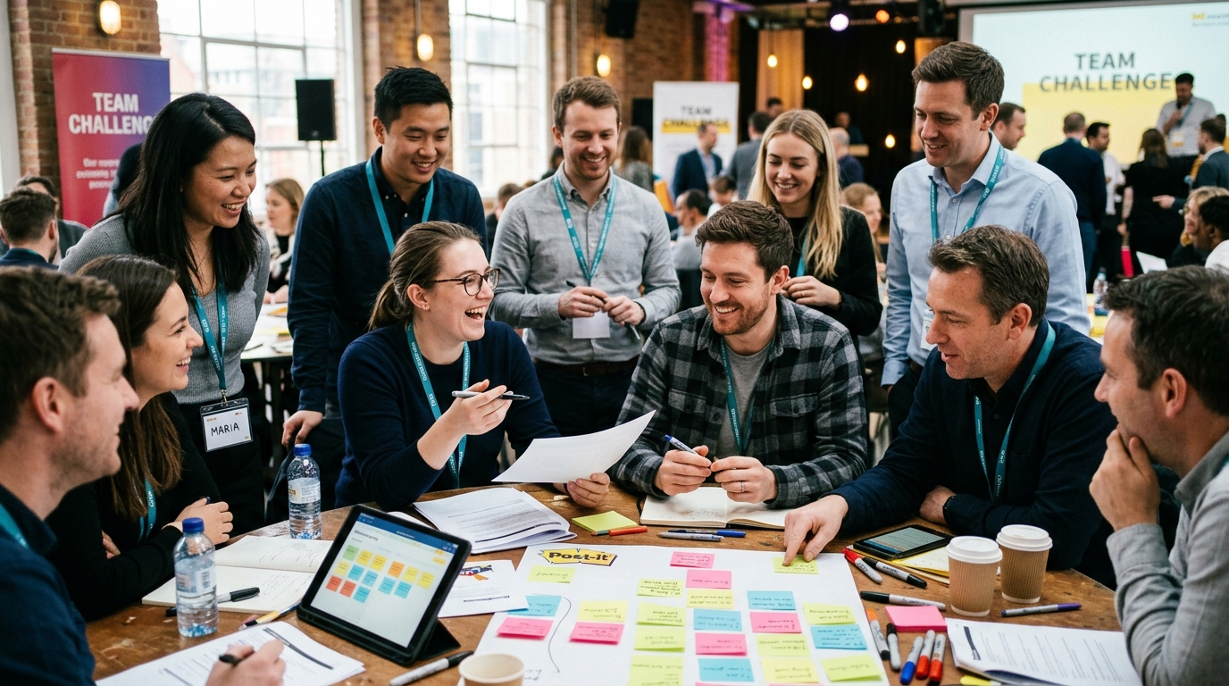 Welche günstigen Teamevents Darstellung