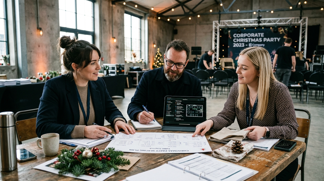 planen Unternehmen Weihnachtsfeier Konzept Darstellung